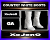 COUNTRY WHITE BOOTS