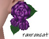 +earrings rose purple