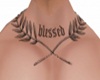 Neck Tatto - BLESSED