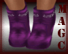 Purple bling music boots