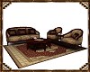 D's Cherry Wood Sofa Set