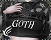 Goth Crop Jean Top