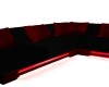 SV|BlackRedNeon Sofa