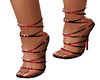 red/blk sandals