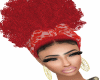 RED UPDO AFRO BALL