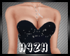 Hz-Black Satin Gown