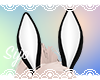 S| Bunny Ears (wht/blk)