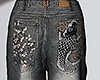 Rose Flowers Gray Shorts