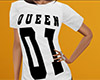 Queen 01 Shirt White (F)