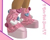 LV/Cute Pink V Boots