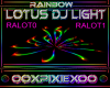 rainbow lotus dj light