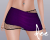 !D Purple Wrap Fishnet Skirt RL