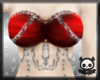 [DEAD] Chained bra red