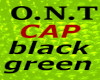 O.N.T  CAP  BLK/GREEN
