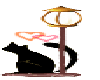 Cat under a Lamp