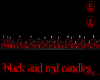 Red and black candles