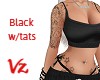 Bralette Black w/tats