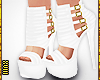 ! Stiletto Sandals White