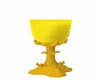 yellow crystal goblet