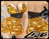 !LISA! SEQUIN Gold Dress