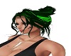 Black n Green srt hair