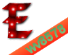 The letter E (Red)