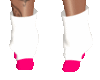 White & Pink Boots