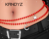 !!K Waist Beads Red Lt