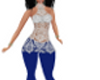 BRI LACE BLUE OUTFIT RLL