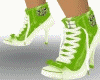 SM Green Tennis Heels