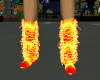 Orange Rave Boots