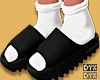 Slide Bllack+Socks
