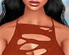 🅜Cut Blouse Brown