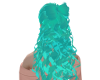 fTurquoise Bow Curls