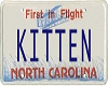 Kitten Licence Plate