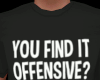 OFFENSIVE FUNNY TEE (M)