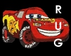 Toddler Cars rug red