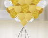 [KL]Gold Heart Balloons