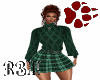 Green Sweater & Skirt