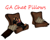 GA Chat Pillows brown
