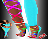 CH  Rainbow blue heels