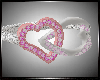 Pink/Diamond Hearts Ring
