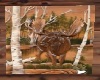 Rustic Cabin Moose Mural