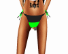 grn&blk bikini bottom
