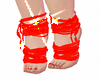 RED WRAP SHOES