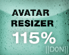 AVATAR RESIZER 115% M/F