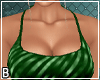 Emerald Stripe Top Flare