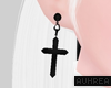 Ⓐ Cross Earrings