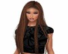 Black Abstract Crop Top