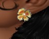YELLOW  FLORAL  EARRINGS